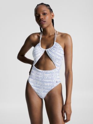 Spell-Out Logo One-Piece | WHITE | Tommy Hilfiger