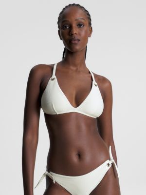 Tommy Hilfiger Women's White Printed Mesh-Trim Bikini Bra Top – COUTUREPOINT