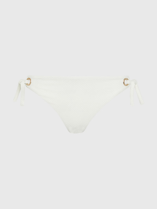 white resort bikinihose mit ösen und bindebändern für damen - tommy hilfiger