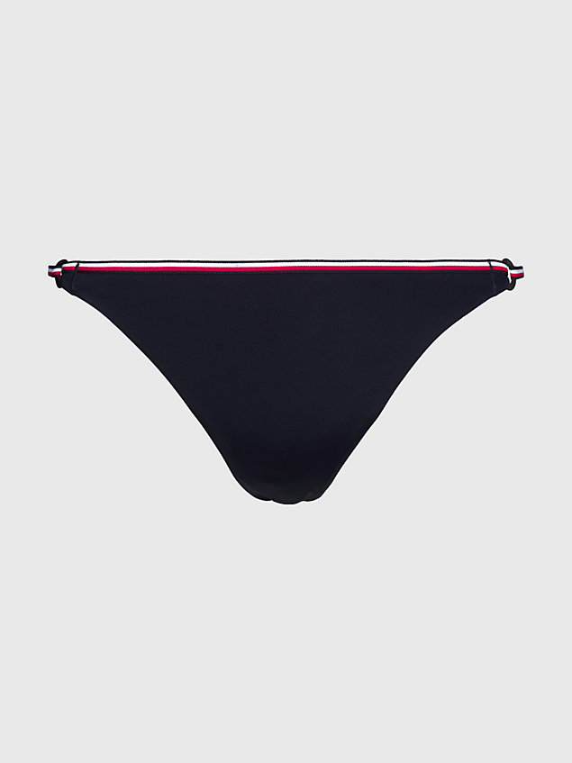 blue global stripe bikini bottoms for women tommy hilfiger