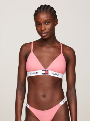 Tommy Hilfiger Padded Triangle Bra Rood