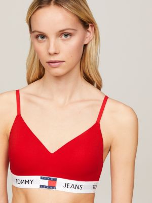 Tommy Hilfiger Heritage Logo Push-up Bralette in Black