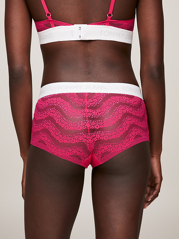 pink heritage lace hipster briefs for women tommy jeans