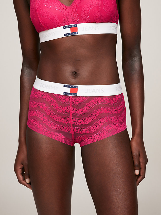 pink heritage lace hipster briefs for women tommy jeans