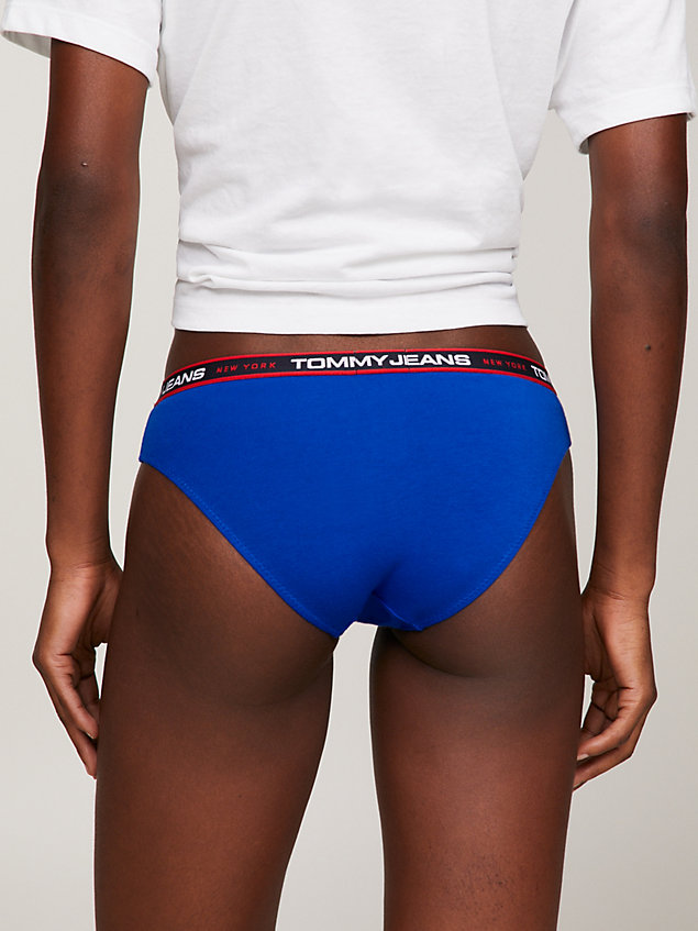 black 3-pack new york repeat logo briefs for women tommy jeans