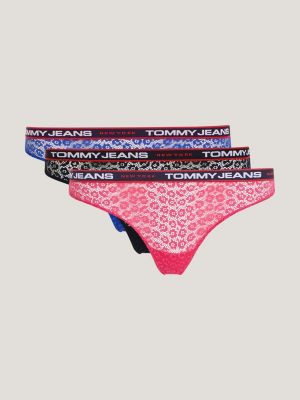 Tommy Hilfiger Womens Cotton Fabric Thong Underwear Panties, Multi-Pack :  : Clothing, Shoes & Accessories