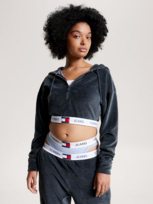 Tommy clearance crop hoodie