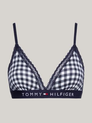 Hilfiger TH | Triangel-BH mit Original Spitze Blau Tommy |