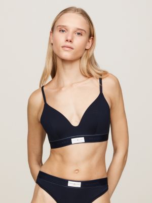 TH Established Lightly Lined Triangle Bra, Blue