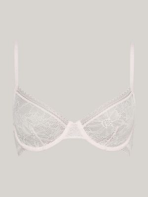 Tommy Jeans Essential Lace Unlined Demi Bra - Yellow