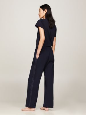 TH Established Wide Leg Lounge Trousers, Blue