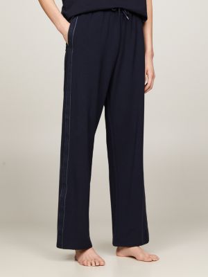 Velour Wide Leg Lounge Trousers