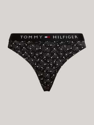 Tommy Hilfiger Women's Brand Logo Elastic Band Organic Cotton Daily Use  Black-pink-dark cream Panties Uw0u - Trendyol