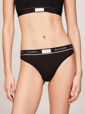 Modal tanga bikini bottoms with Tommy Hilfiger waistband, Women's panties