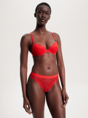 tommy hilfiger tartan thong