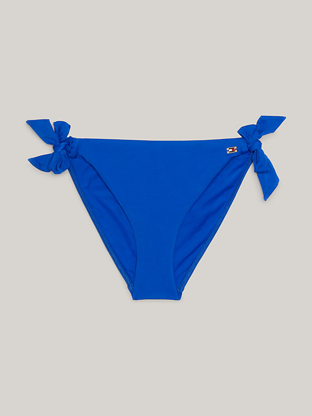 blue tommy hilfiger x vacation flag side tie bikini bottoms for women tommy hilfiger