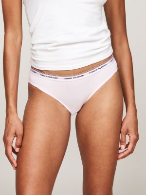 blue 3-pack premium essential repeat logo briefs for women tommy hilfiger