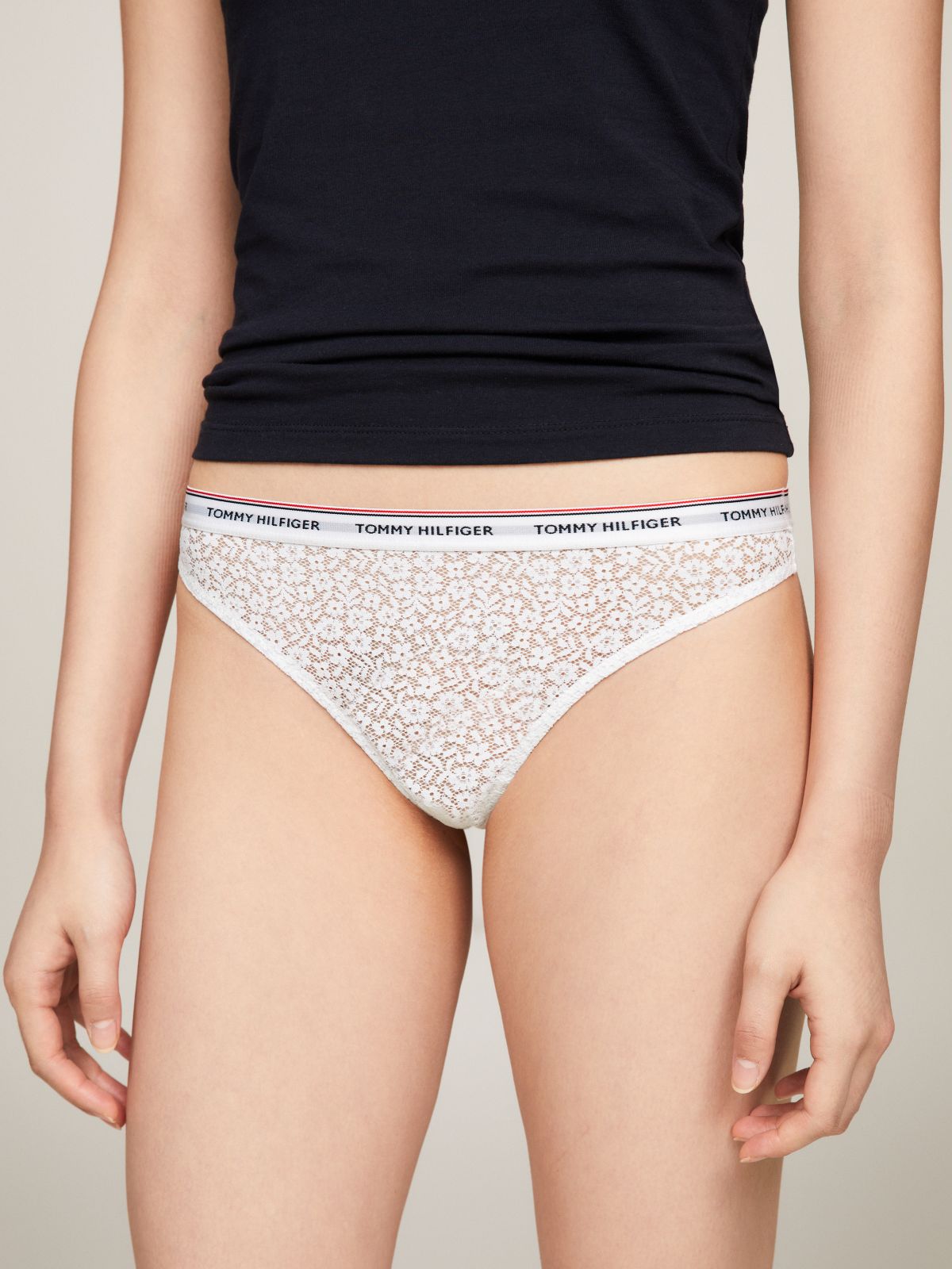 3-Pack Premium Essential Floral Lace Thongs — Black