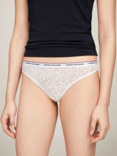 3-Pack Premium Essential Floral Lace Thongs — Black 2