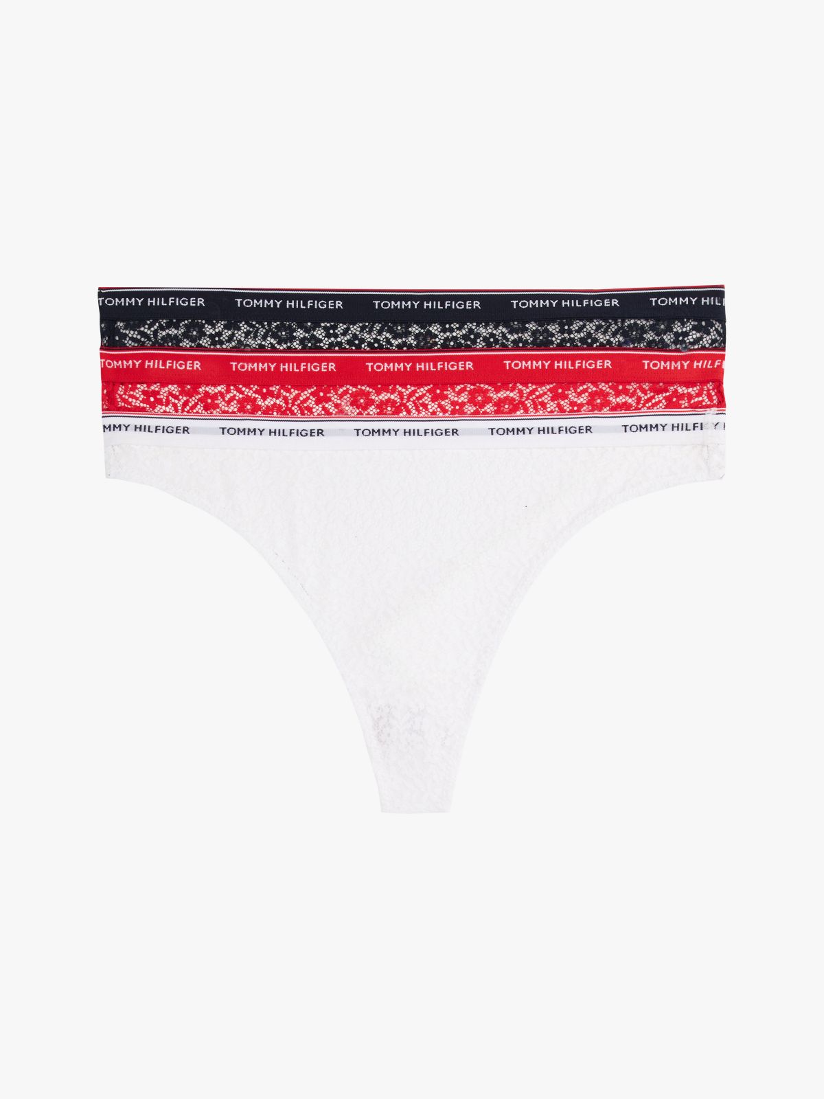 3-Pack Premium Essential Floral Lace Thongs — Multi