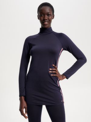 REPREVE® Long Sleeve Modest Swim Top, Blue