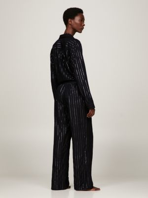 Woven Pinstripe Pyjama Bottoms | Pink | Tommy Hilfiger