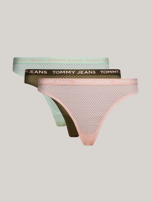 Curve Tommy Icons Logo Waistband Thong, Red