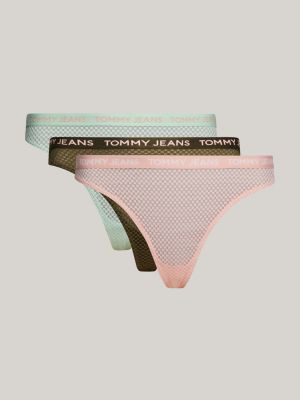 Tommy Hilfiger broderie tanga thong in ivory