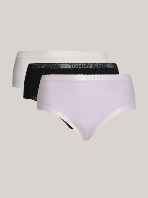 3-pack Brazilian Briefs - Black/beige/gray - Ladies