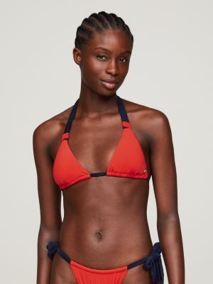 Tommy Hilfiger Women's Iconic Colorblock Bandeau Bikini Top Swimsuit B –  Steals