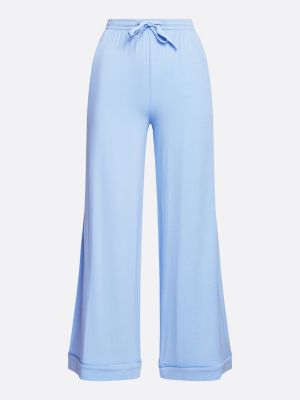 blue tonal logo pyjama bottoms for women tommy hilfiger