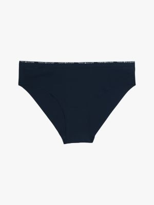 slip senza cuciture con logo ripetuto blu da donne tommy hilfiger