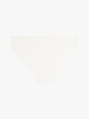 culotte sans couture à ceinture motif logo blanc pour femmes tommy hilfiger
