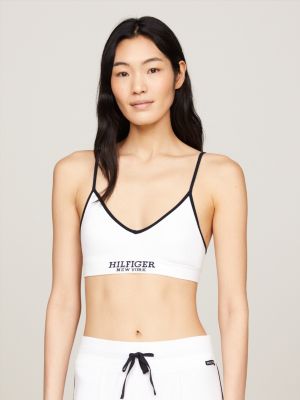 Tommy Hilfiger Triangle Glitter Bralette - Black