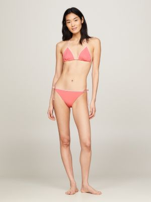 Padded Triangle Bikini Top - Peach pink - Ladies