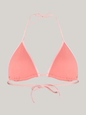 Essential Triangle Bikini Top, Pink