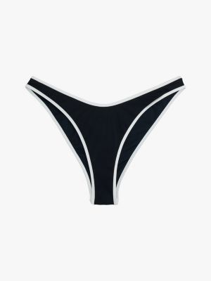 blue skinny high leg cheeky bikini bottoms for women tommy hilfiger