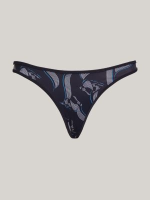 blue print high leg cheeky bikini bottoms for women tommy hilfiger