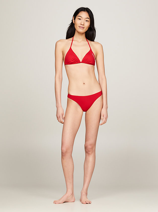 slip bikini hilfiger monotype a brasiliana red da donne tommy hilfiger
