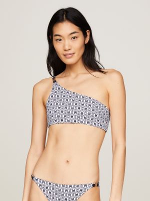 one strap black bikini top