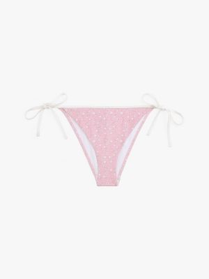 meerdere kleuren cheeky bikinibroekje met print en strikbandjes voor dames - tommy hilfiger