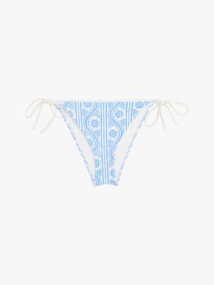 multi print string tie-side cheeky bikini bottoms for women tommy hilfiger