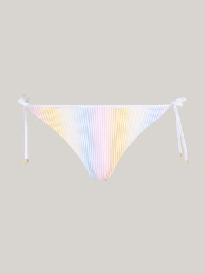 slip bikini th essential con laccetti bianco da donne tommy hilfiger