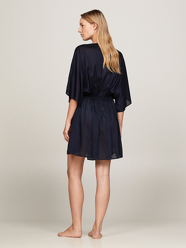TH Essential Mini Cover Up Dress | Blue | Tommy Hilfiger