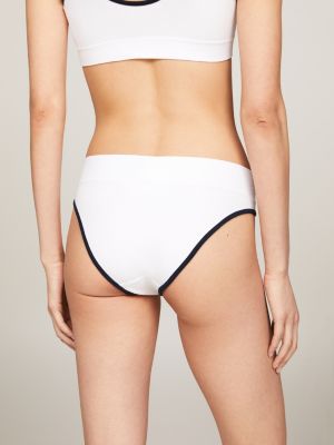 Hilfiger Monotype Ribbed Briefs | White | Tommy Hilfiger