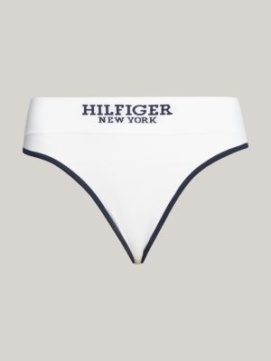 Hilfiger Monotype Ribbed Briefs | White | Tommy Hilfiger