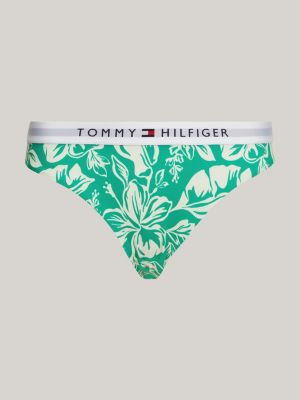 slip bikini th original con stampa floreale verde da donne tommy hilfiger