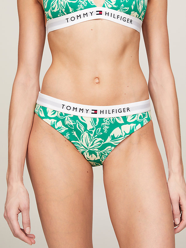 green original floral print bikini bottoms for women tommy hilfiger