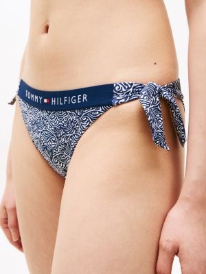 slip bikini original con laccetti multicolore da donne tommy hilfiger