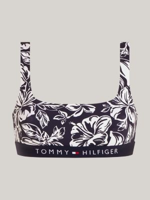 bralette bikini original con motivo floreale bianco da donne tommy hilfiger